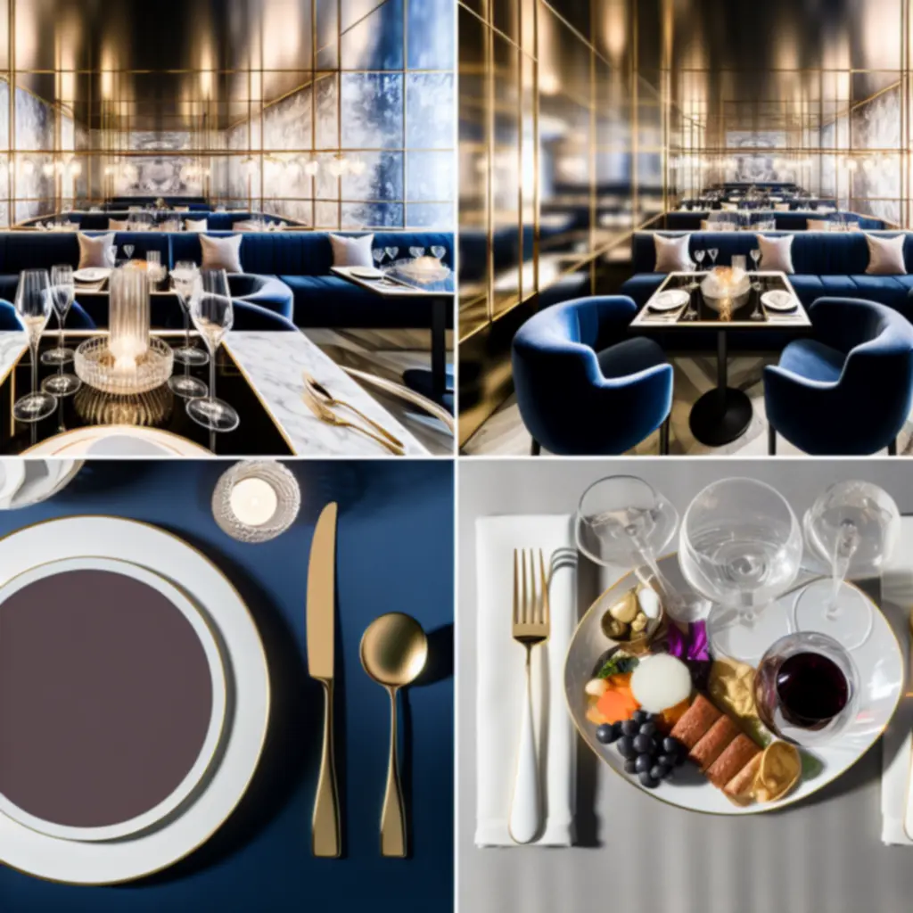 Fine dining tafelsetting met kristal en goudaccenten