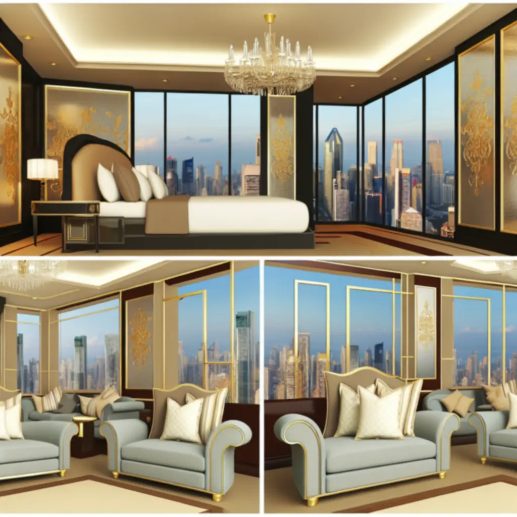 Royal Suite met panoramisch uitzicht op de skyline